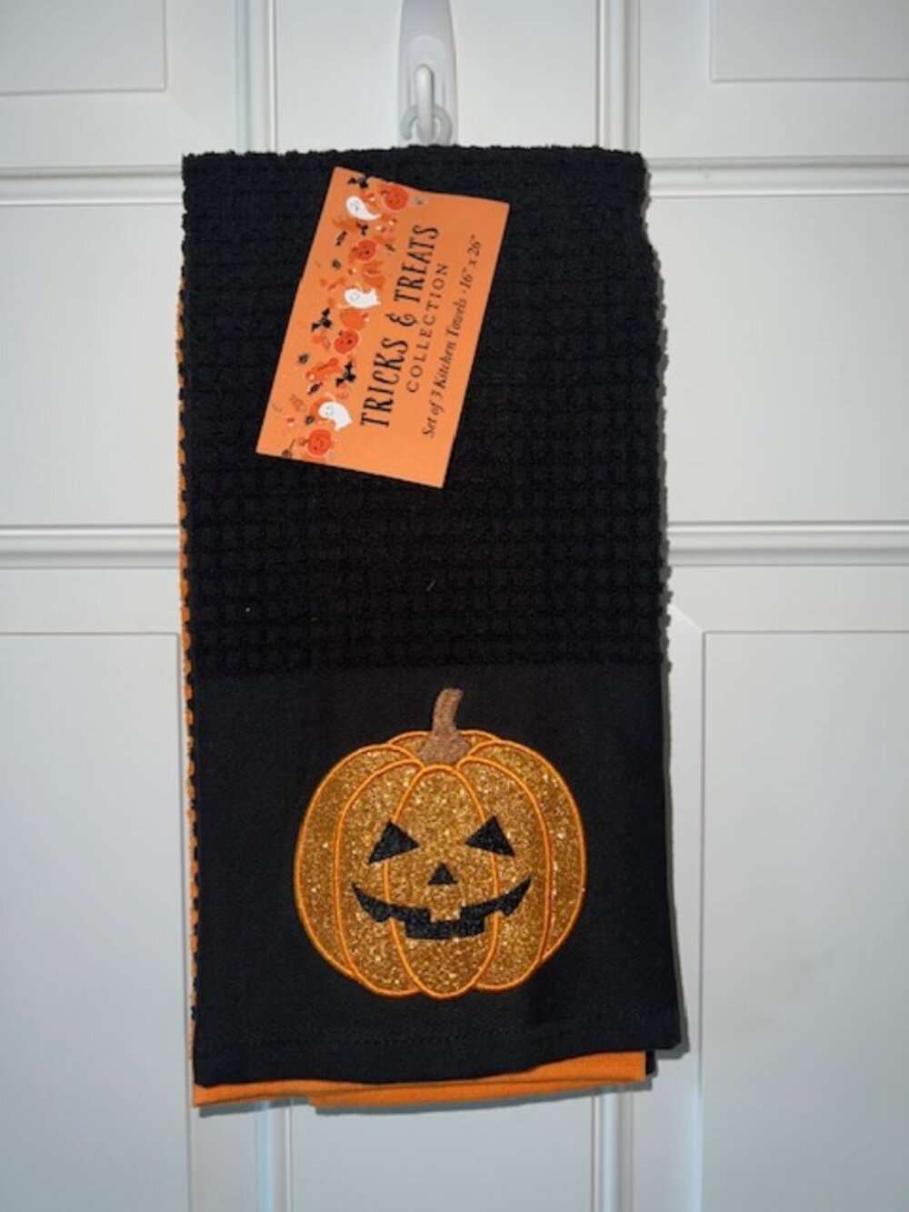 Set of 3 Halloween Kitchen Towels